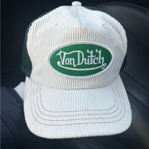 Von Dutch Black and Green Mesh Cap